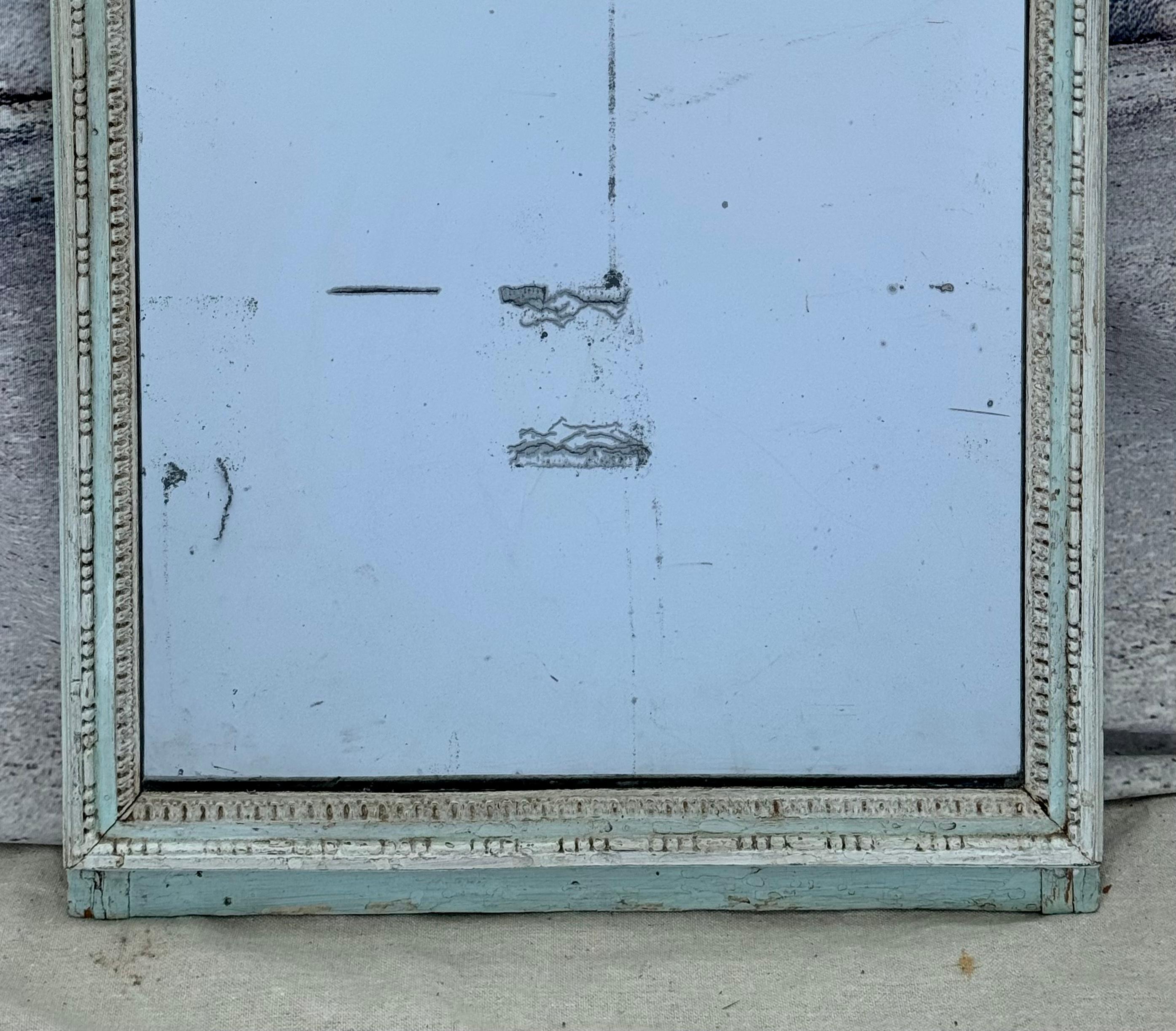 19th Century French Louis XVI 18th Century Trumeau Mirror from Provence with Musical Trophy For Sale