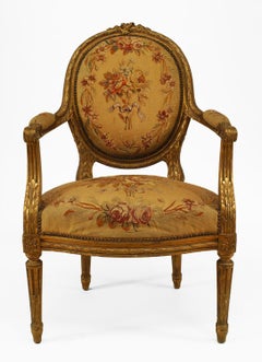 French Louis XVI Aubusson 5-Piece Living Room Set