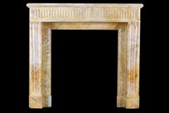 French Louis XVI Beautifully Sienna Marble Antique Chimney-Piece, 19th Century