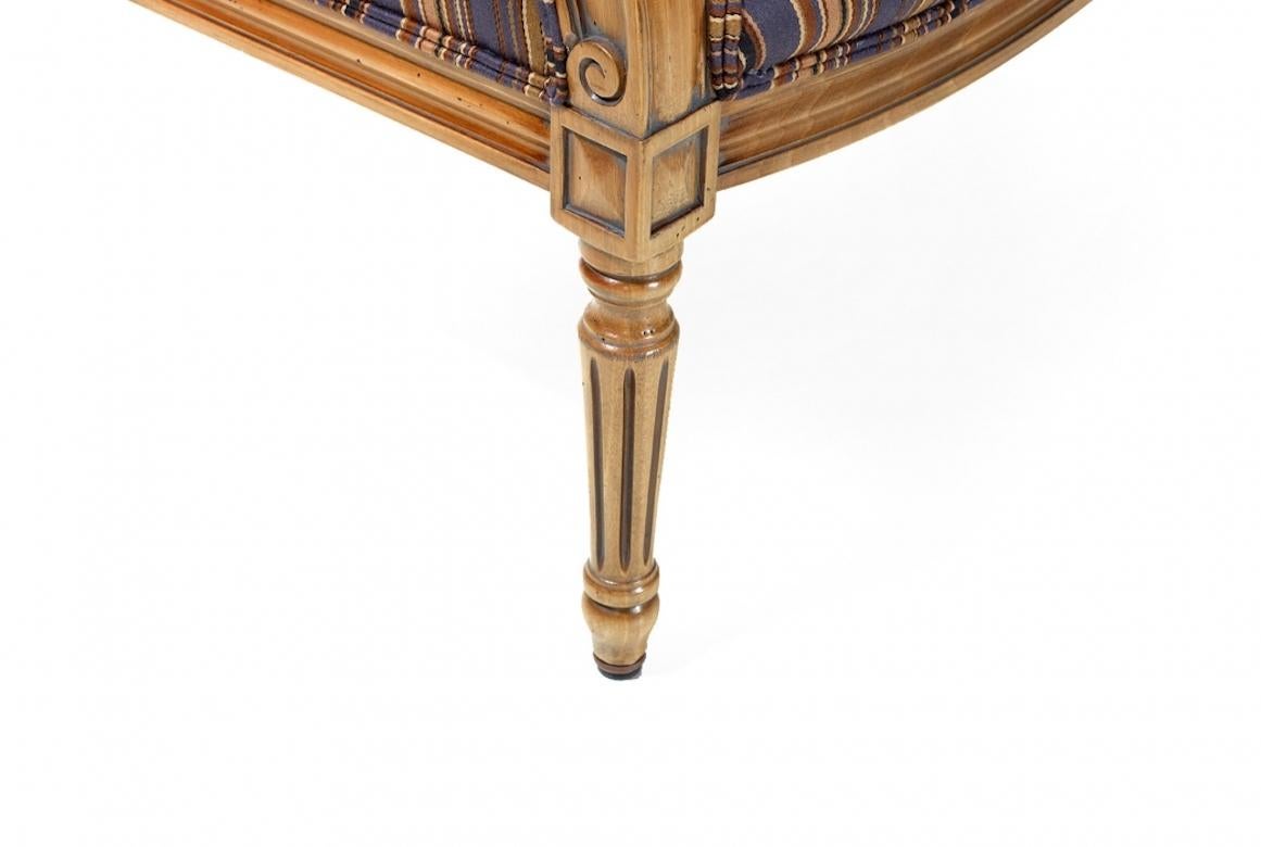 French Louis XVI Bergère Armchair, 20th Century  For Sale 3