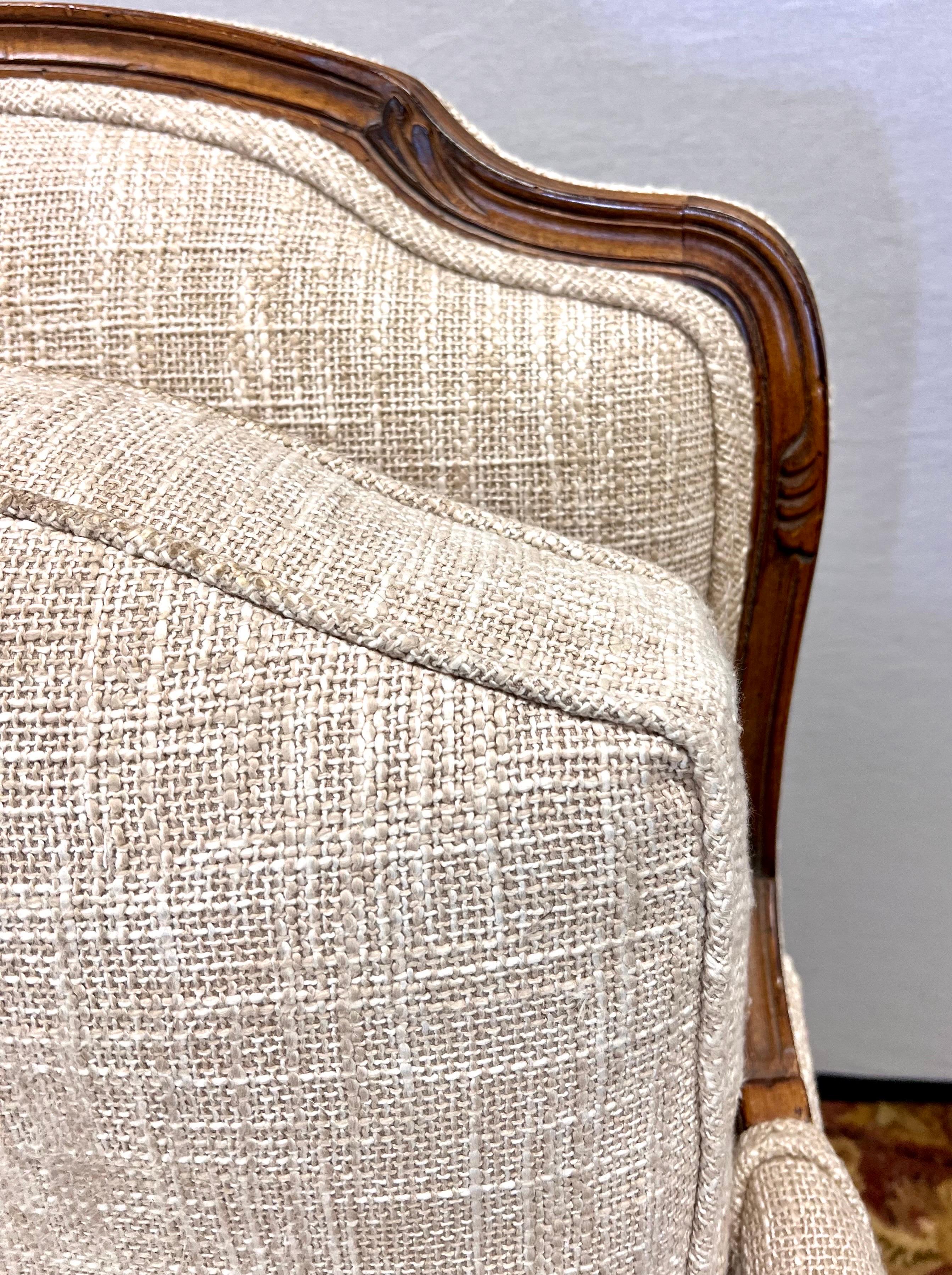 bergere chair and ottoman