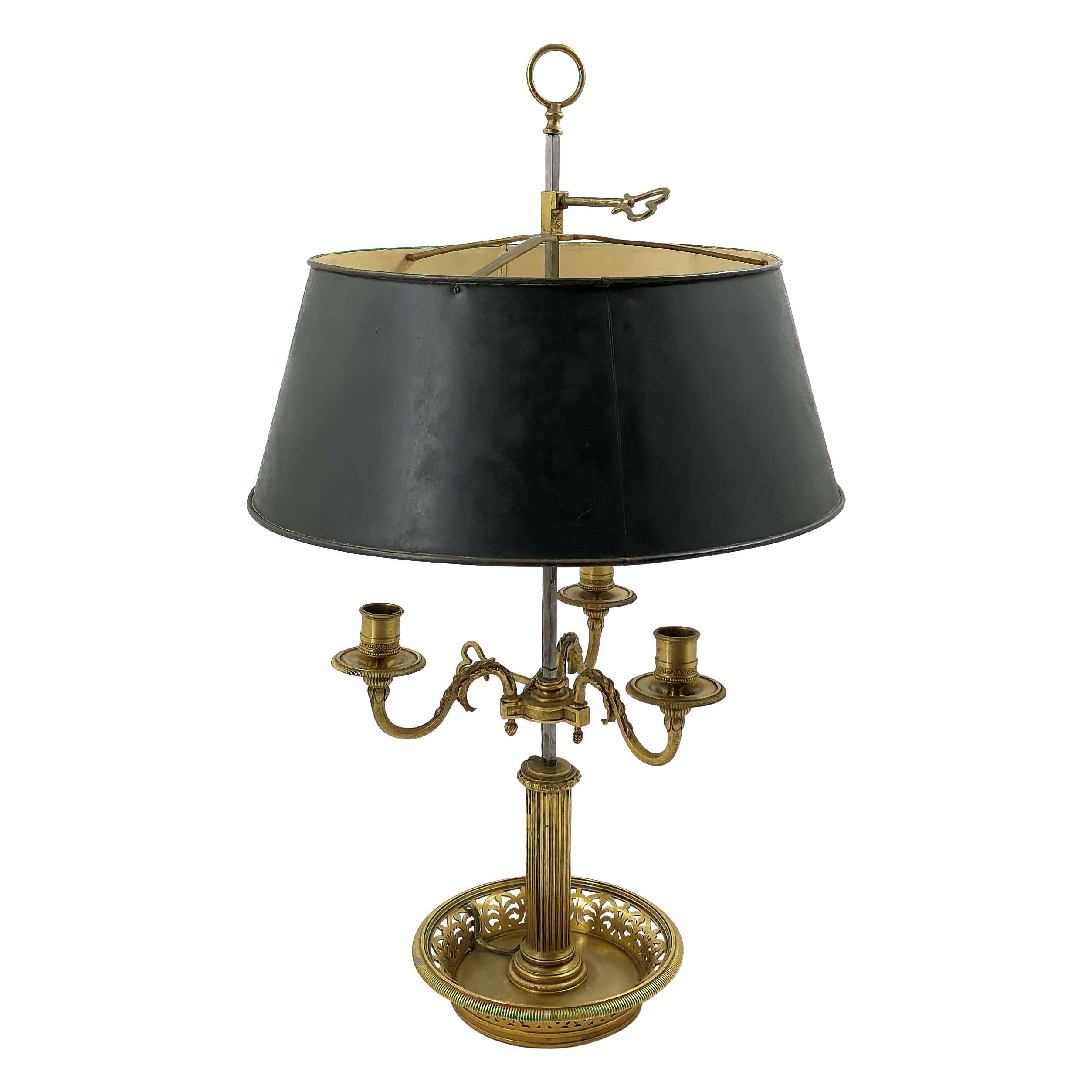 French Louis XVI Bouillotte Lamp For Sale