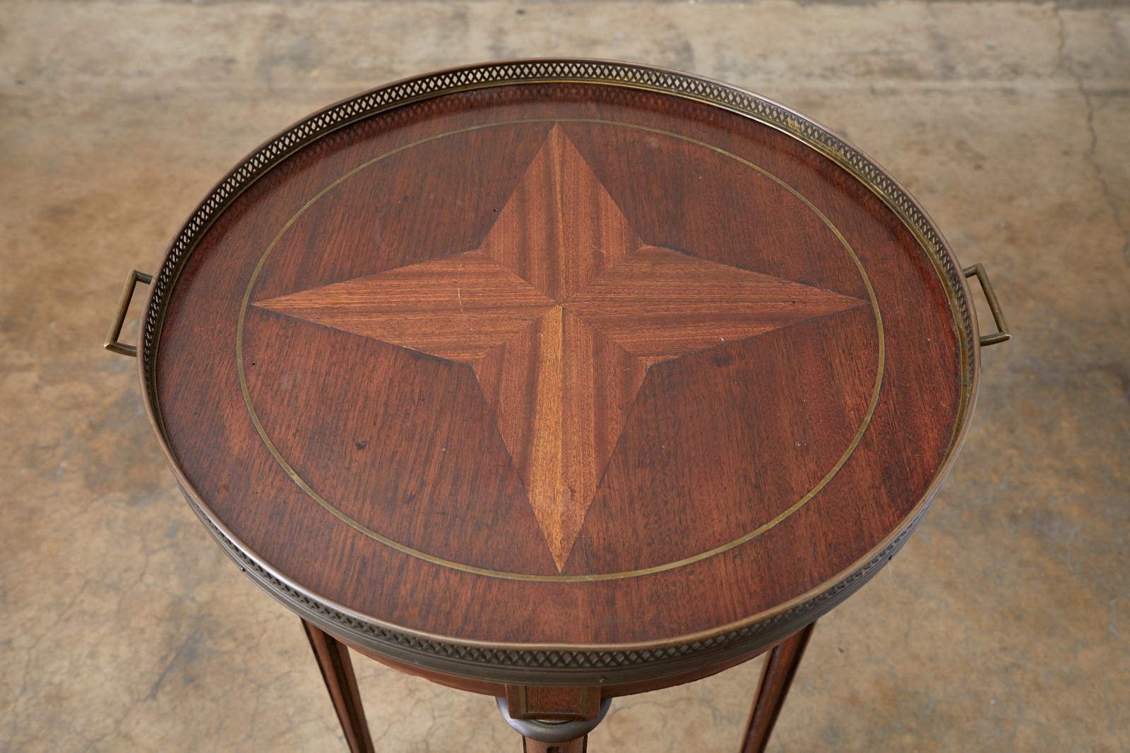 French Louis XVI Bouillotte or Drinks Table In Good Condition In Rio Vista, CA