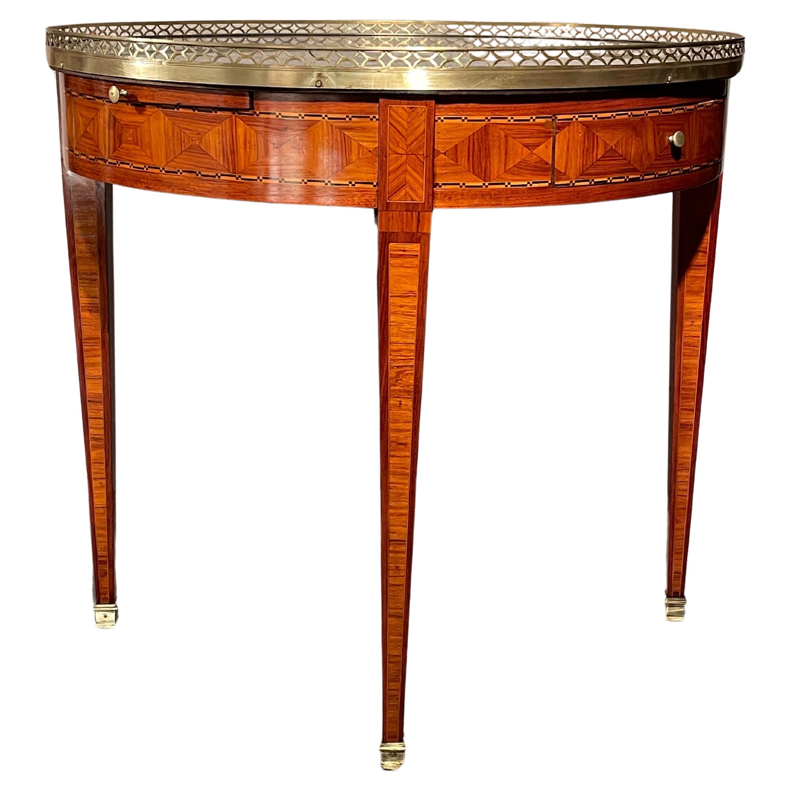 French Louis XVI Bouillotte Table, 1800 In Good Condition For Sale In Leimen, DE