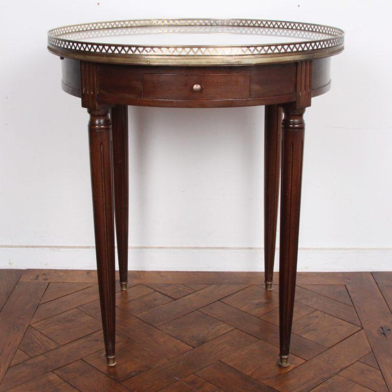 Brass French Louis XVI Bouillotte Table