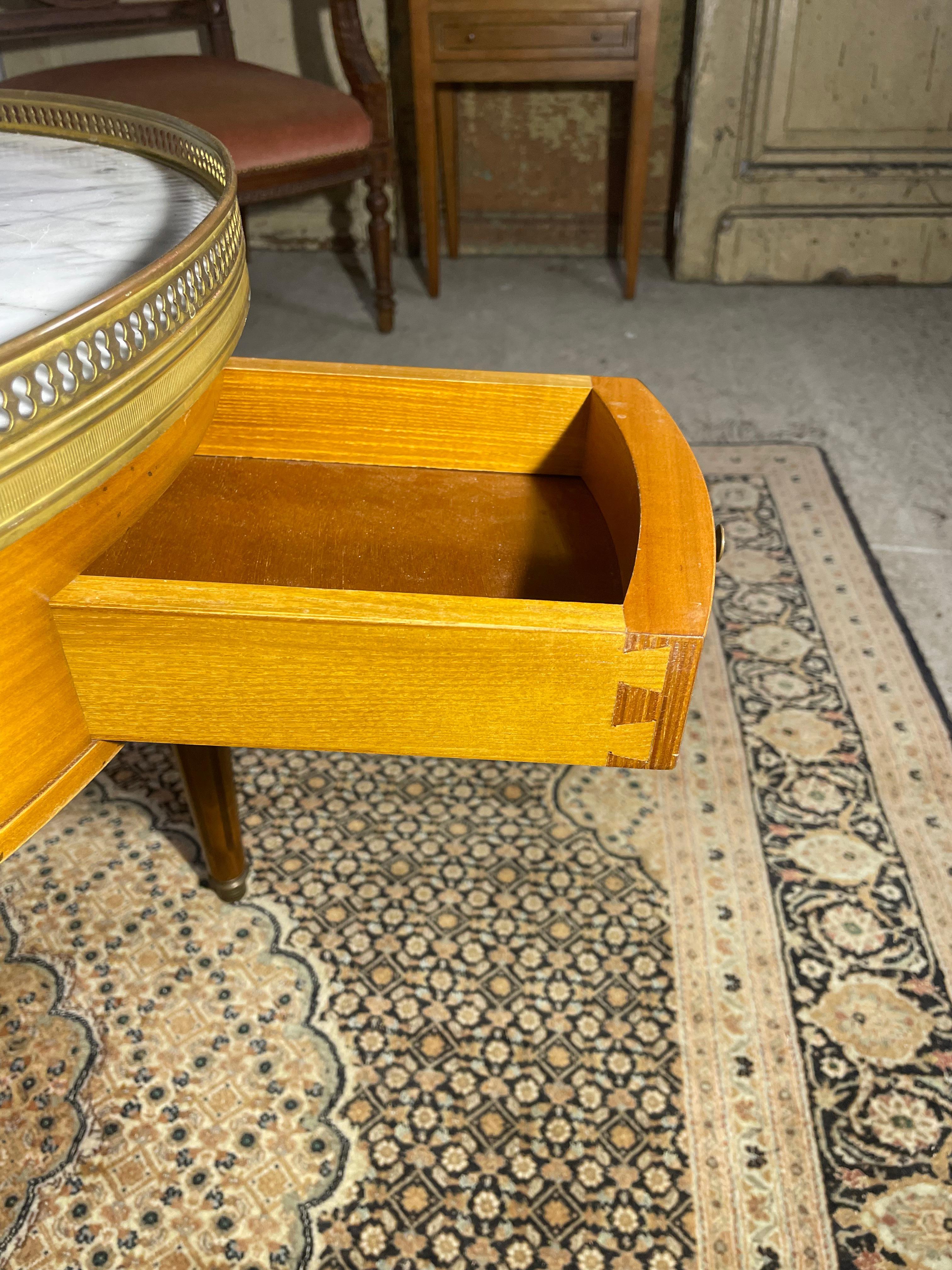 Brass French Louis XVI Bouillotte Table For Sale