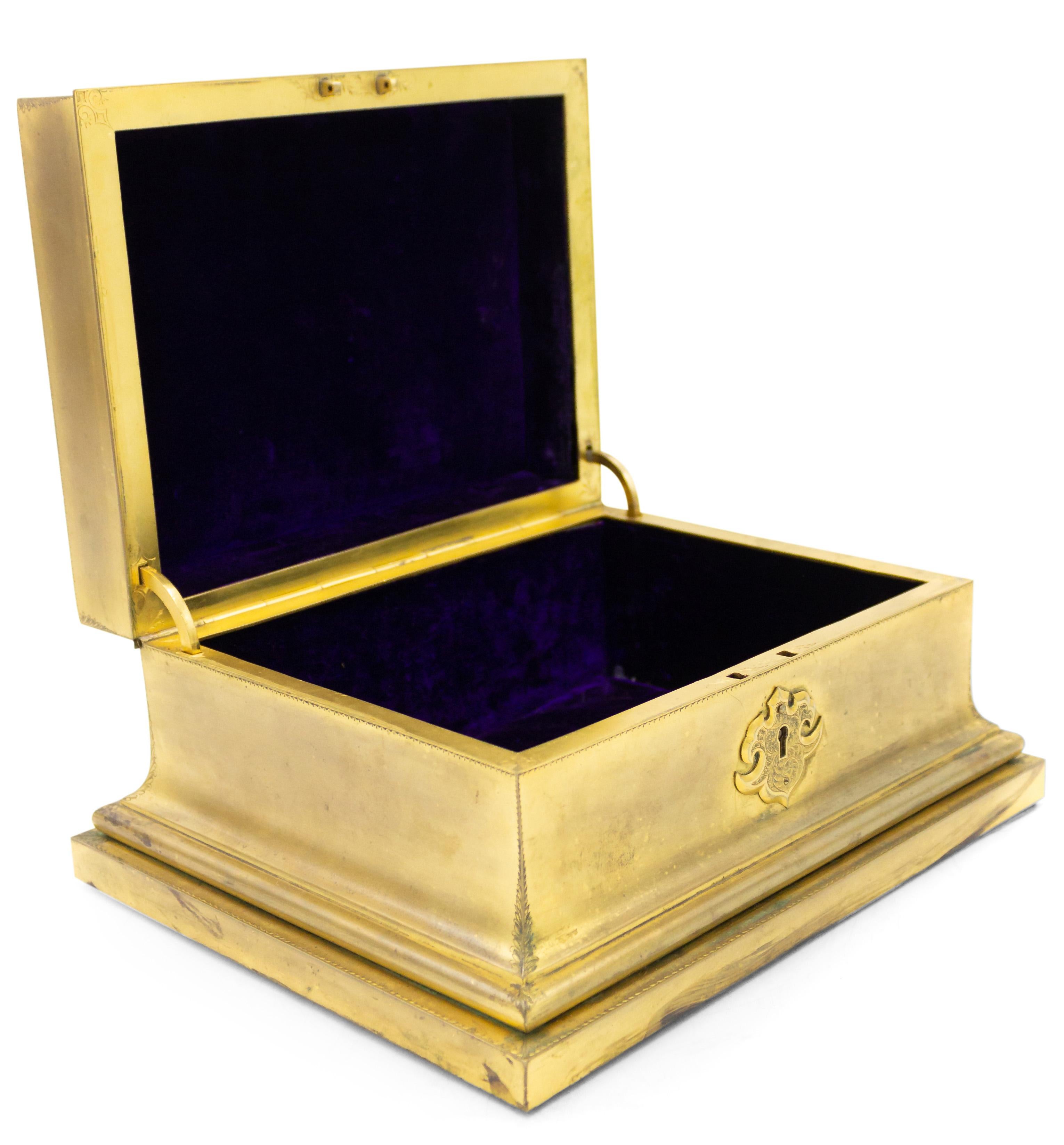 French Louis XVI Bronze Dore Box For Sale 2