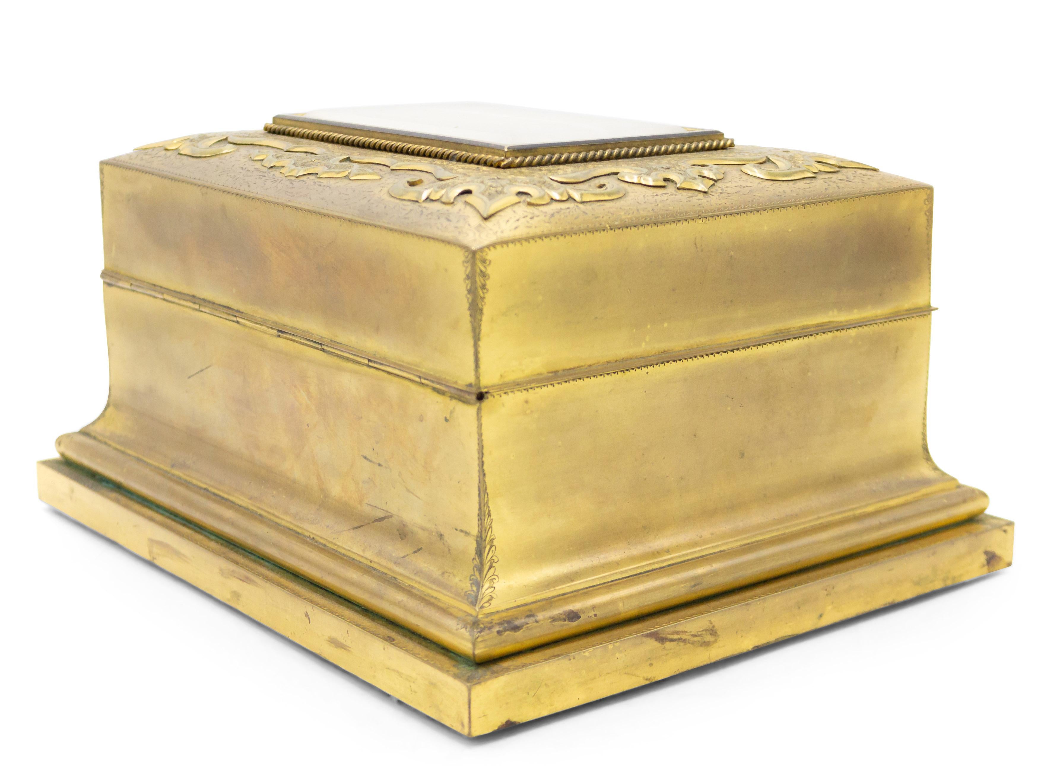 French Louis XVI Bronze Dore Box For Sale 5