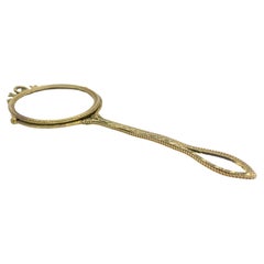 French Louis XVI Bronze Hand Mirror French Louis XVI Bronze Hand Mirror