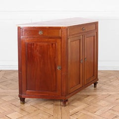 French Louis XVI Buffet with White Marble Top