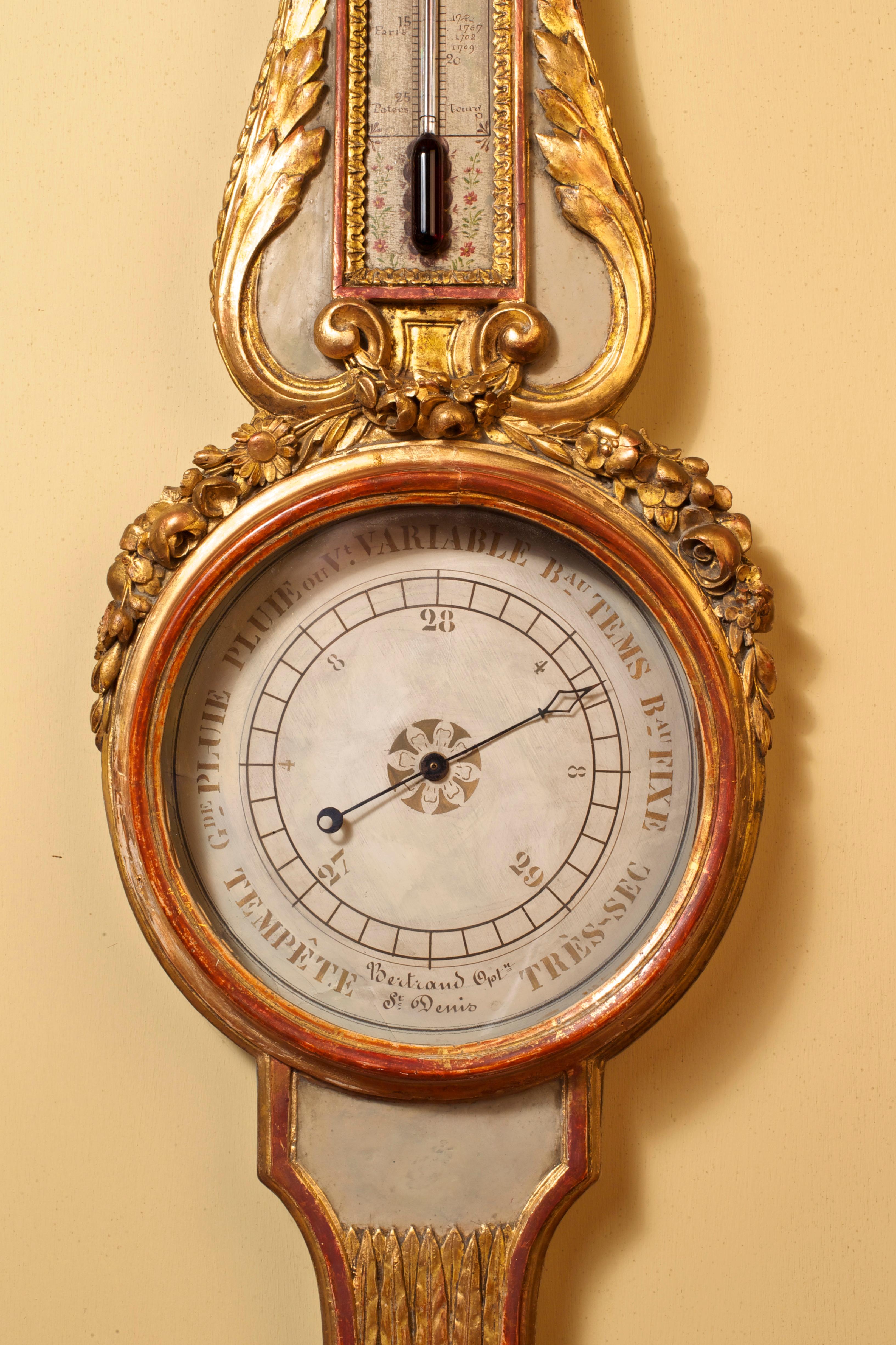 antique french barometer