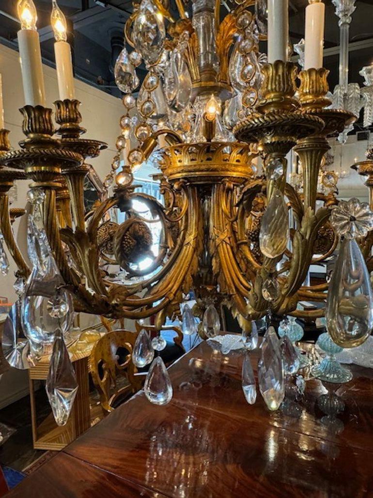 Lampadario francese Luigi XVI attribuito a Baccarat In condizioni buone in vendita a Dallas, TX