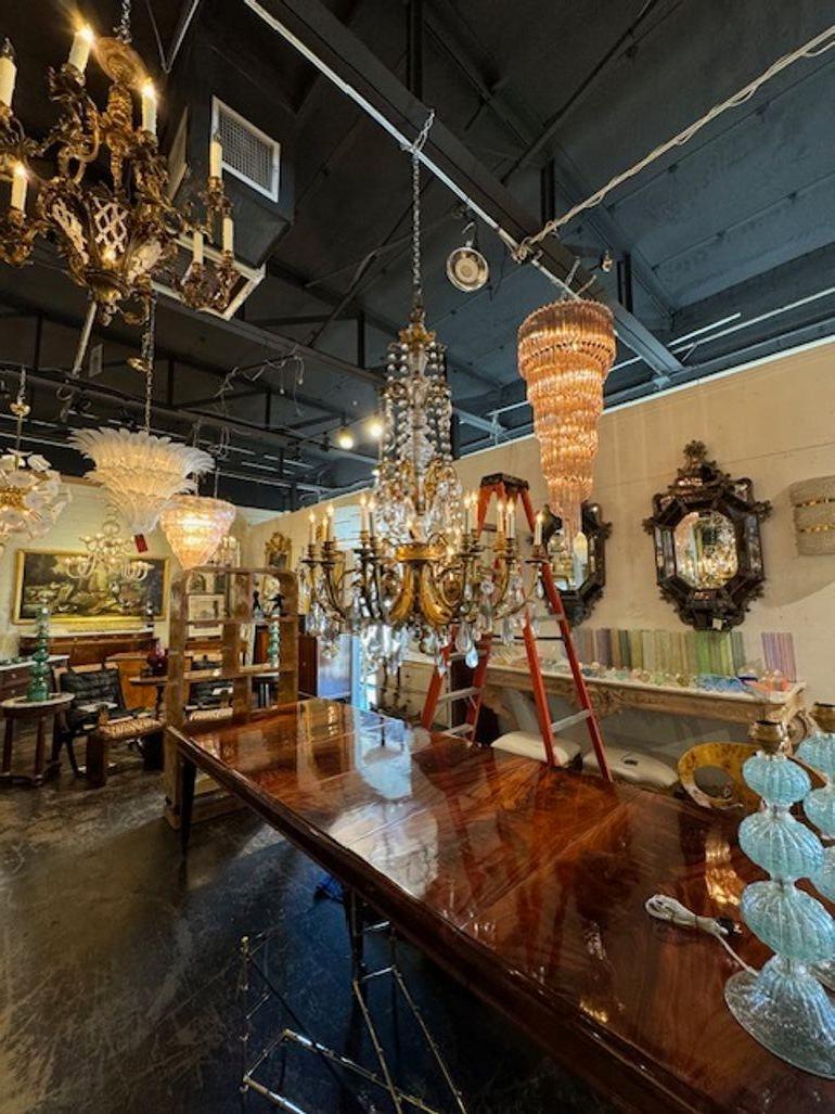 Lampadario francese Luigi XVI attribuito a Baccarat in vendita 4