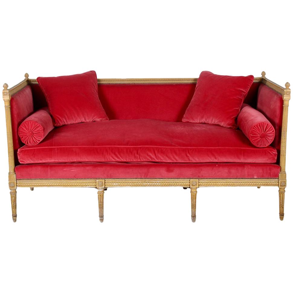 French Louis XVI Daybed Settee Chaise