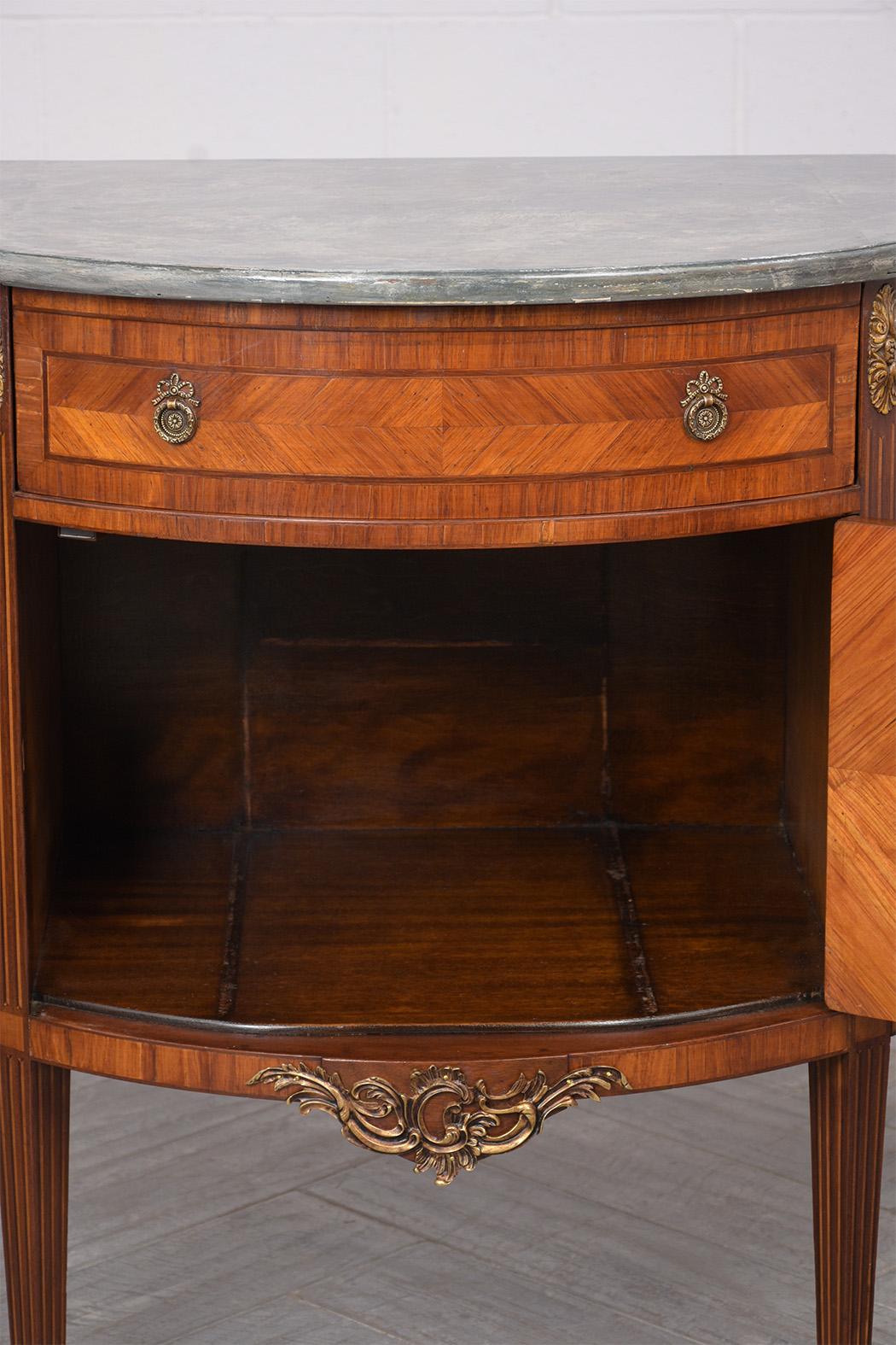 Louis XVI Demilune Commode In Good Condition In Los Angeles, CA
