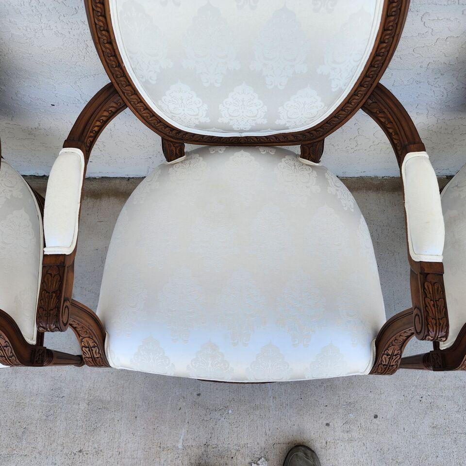 French Louis XVI Dining Chairs Set of 4 For Sale 5