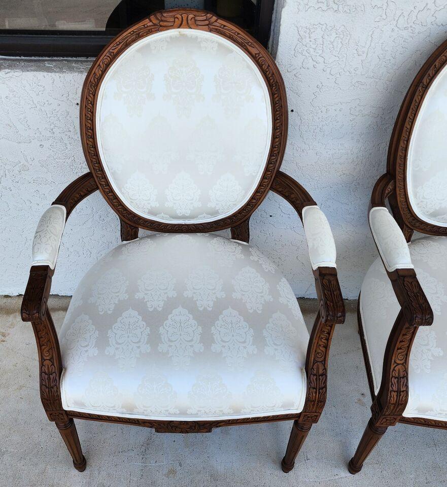 French Louis XVI Dining Chairs Set of 4 For Sale 6