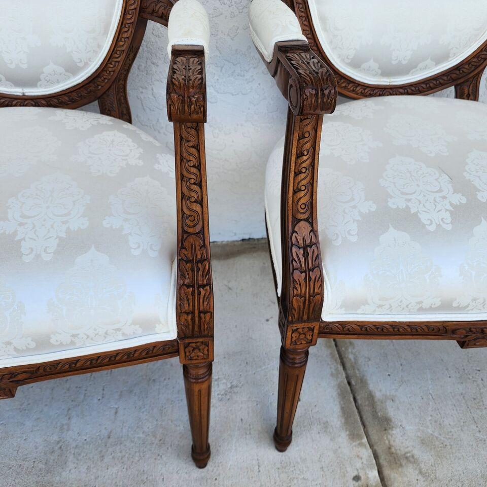 French Louis XVI Dining Chairs Set of 4 For Sale 10