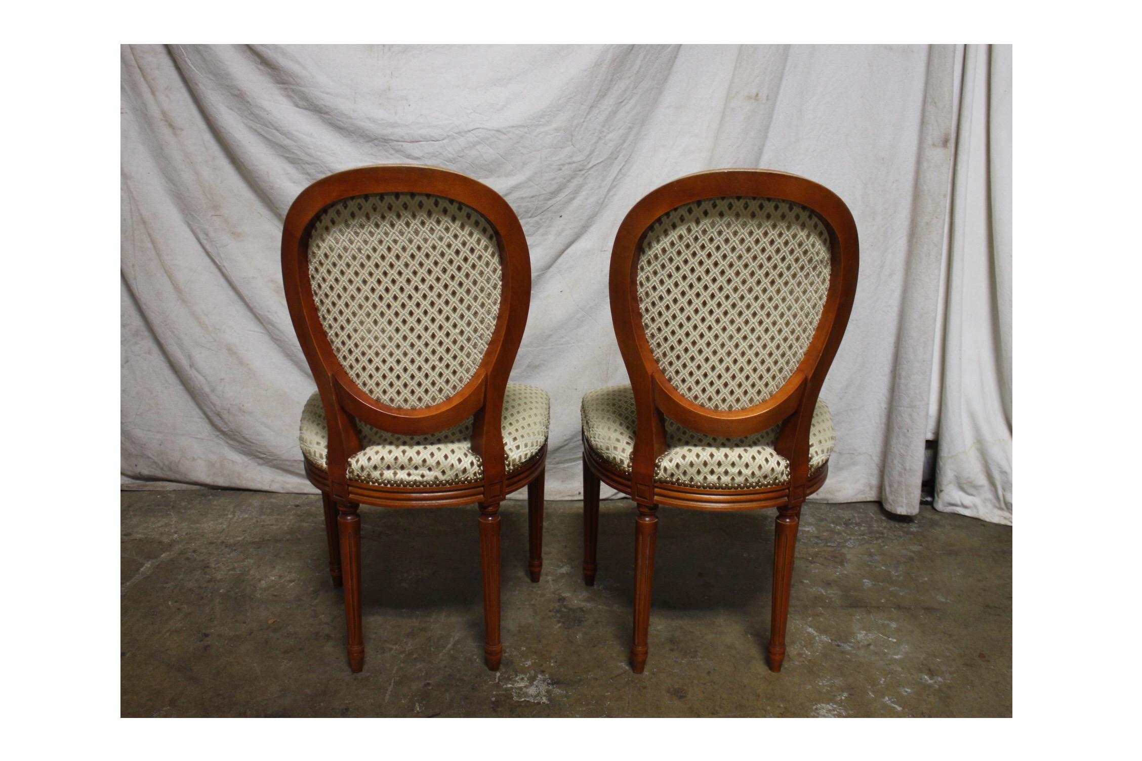 French Louis XVI Dining Room Chairs For Sale 2