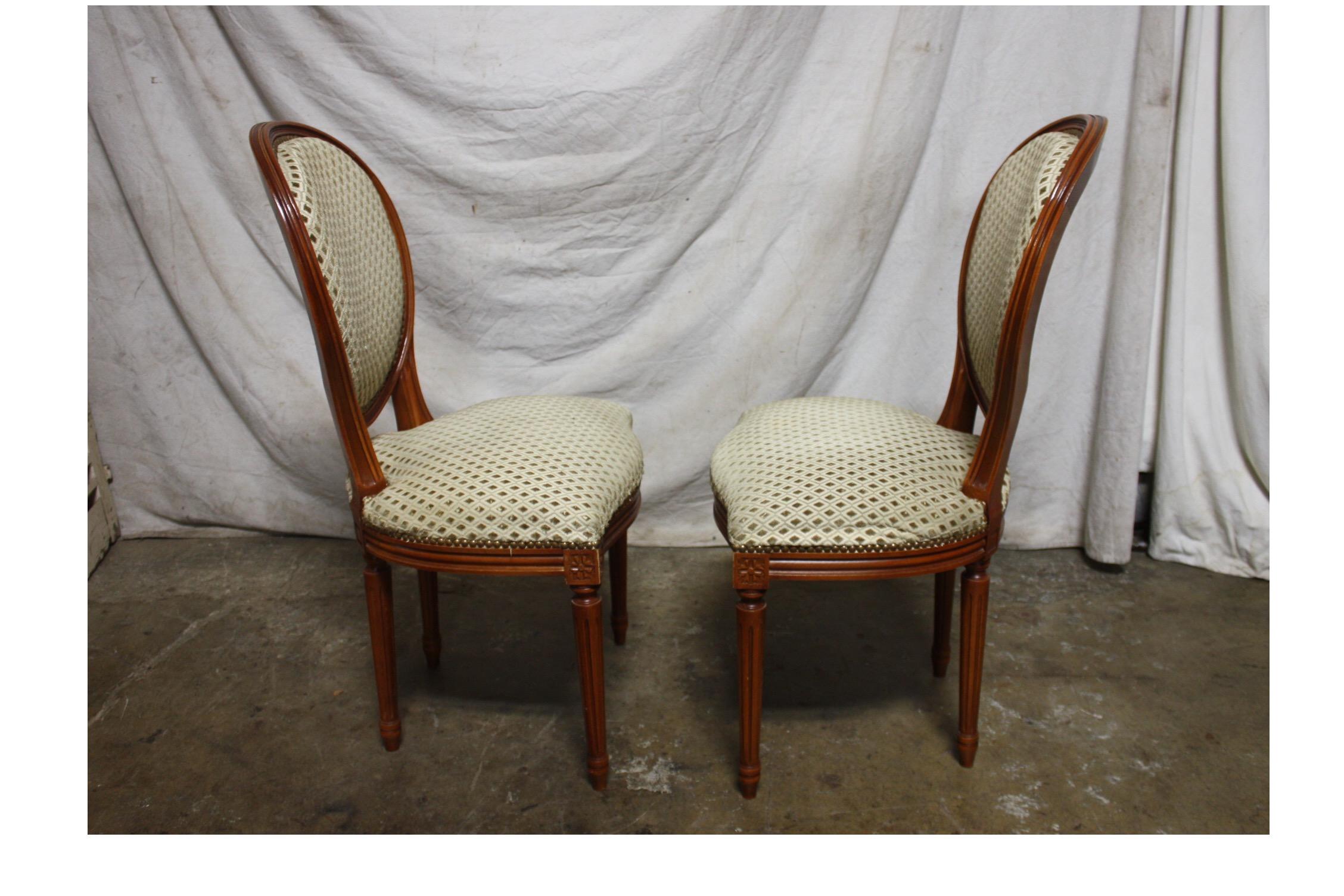 French Louis XVI Dining Room Chairs For Sale 3