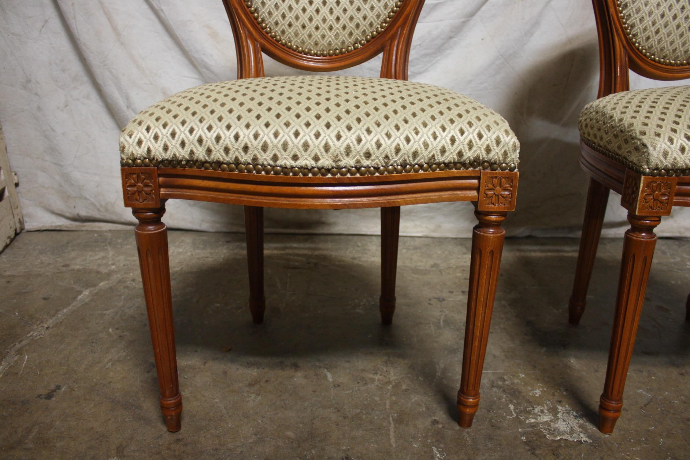French Louis XVI Dining Room Chairs For Sale 5