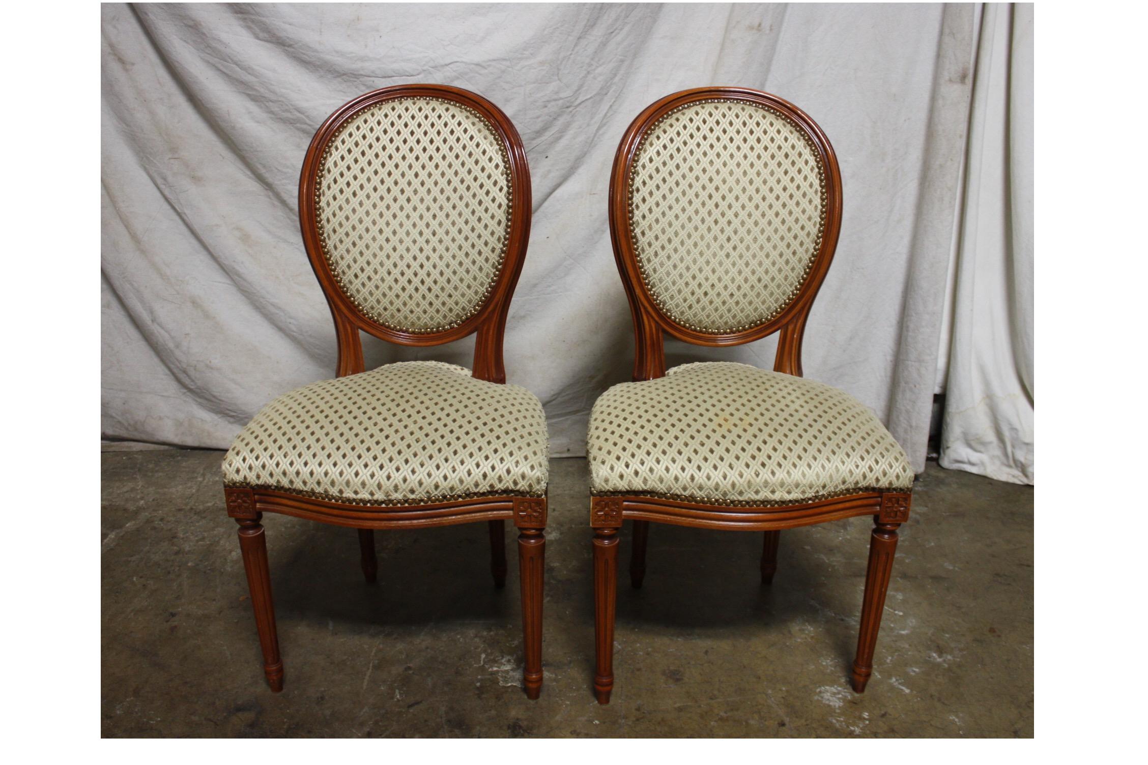 French Louis XVI Dining Room Chairs In Good Condition For Sale In Stockbridge, GA