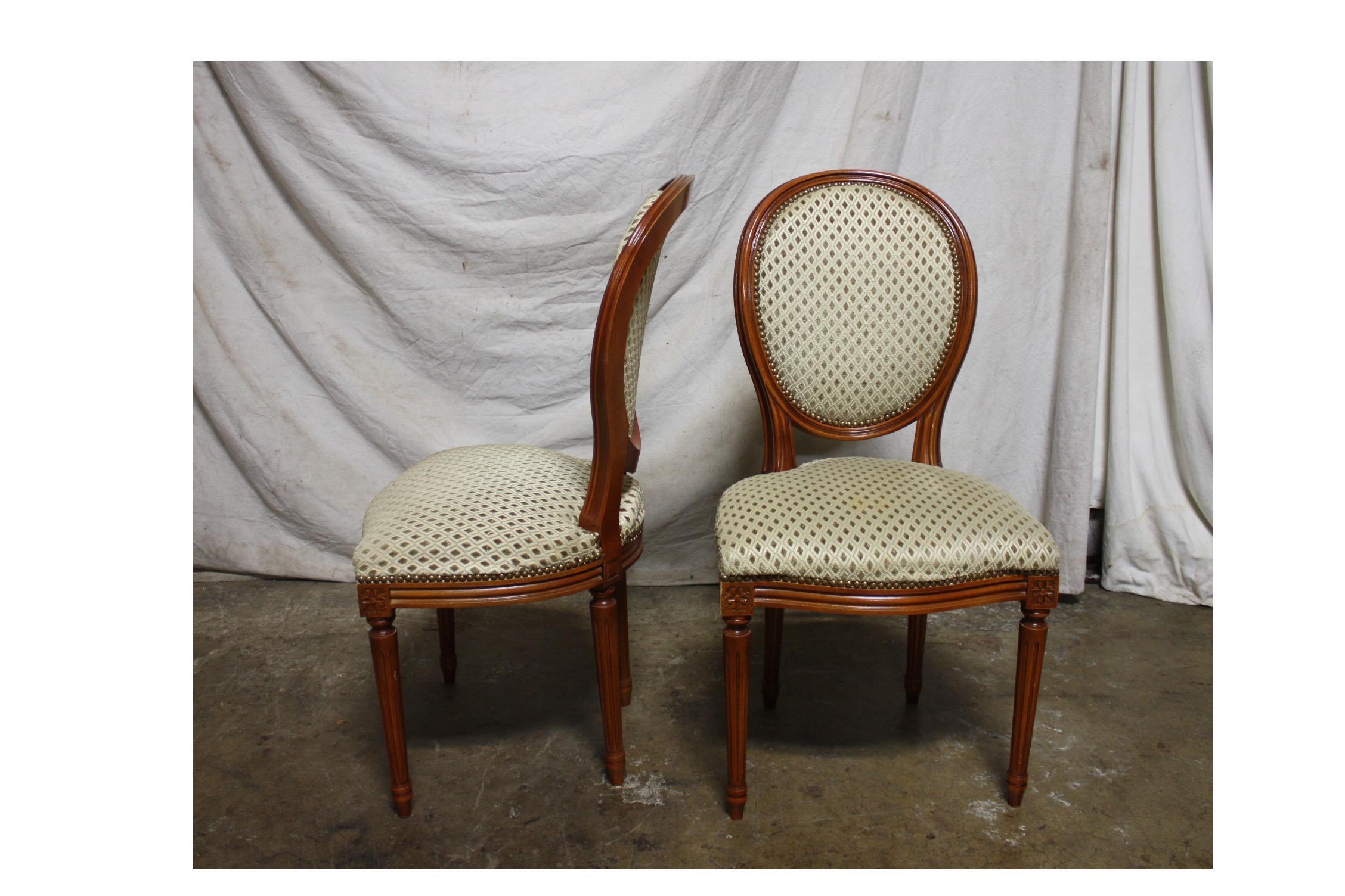 20th Century French Louis XVI Dining Room Chairs For Sale