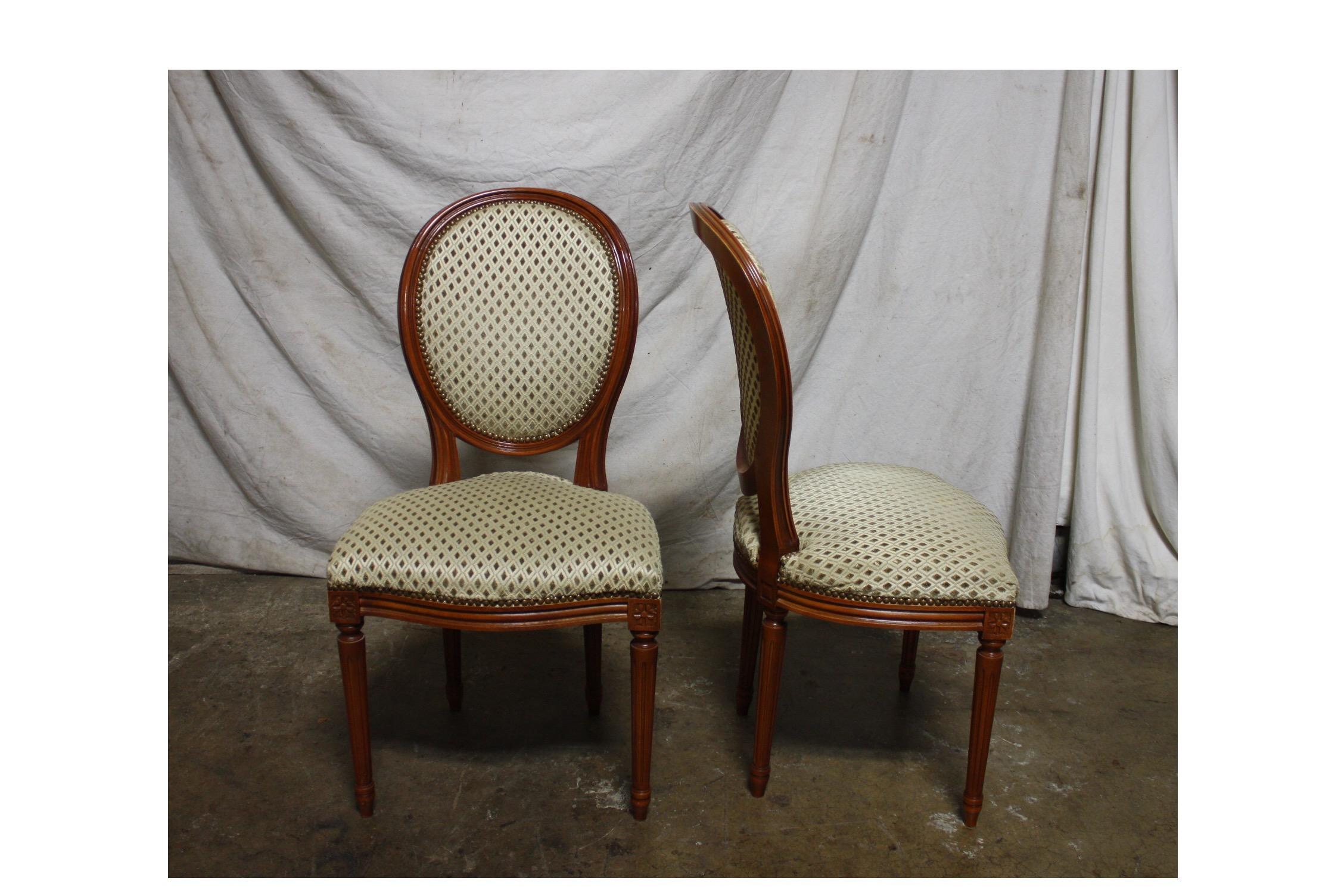 Cherry French Louis XVI Dining Room Chairs For Sale
