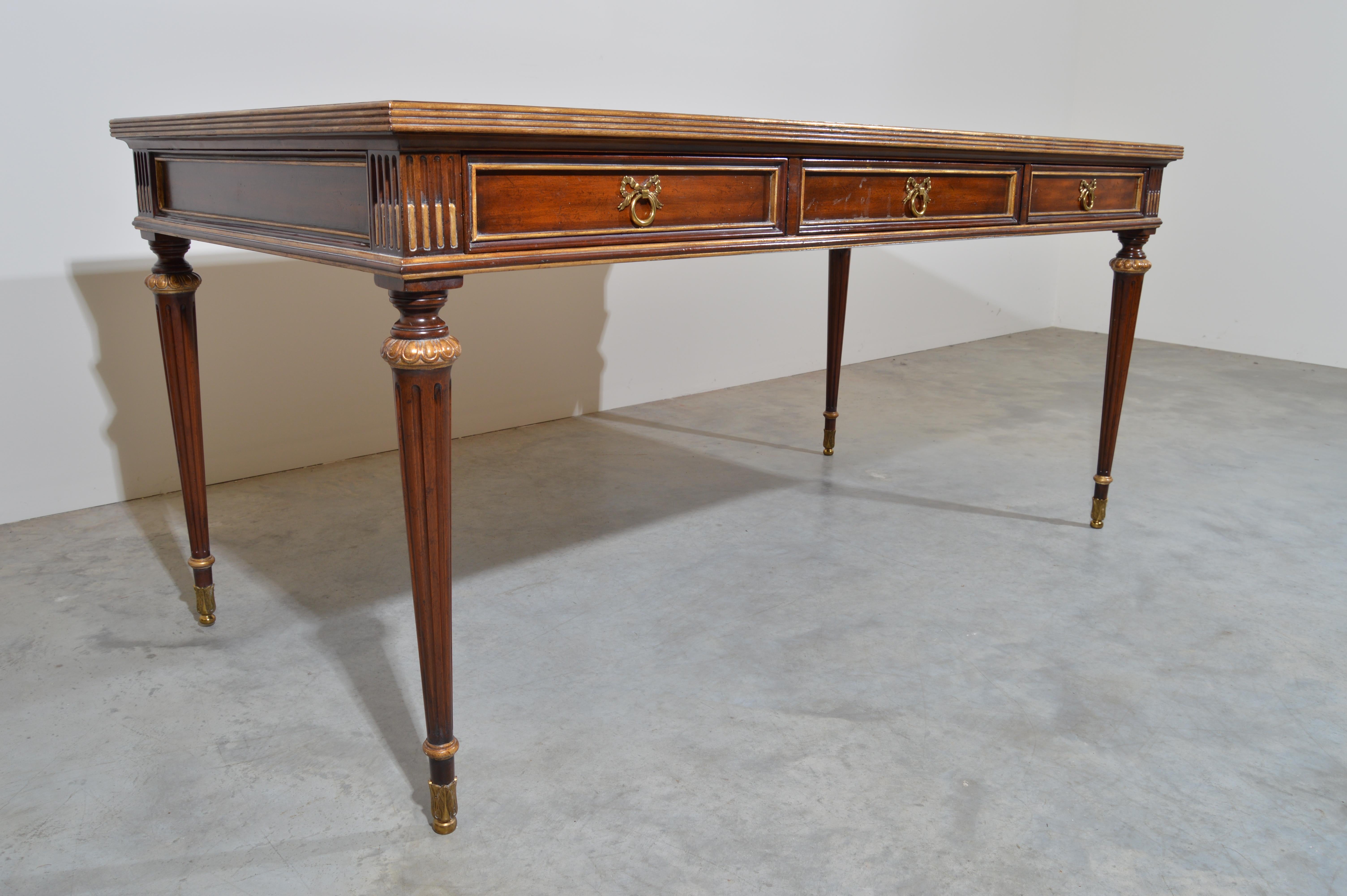 French Louis XVI Directoire Style Desk by Maitland Smith 1