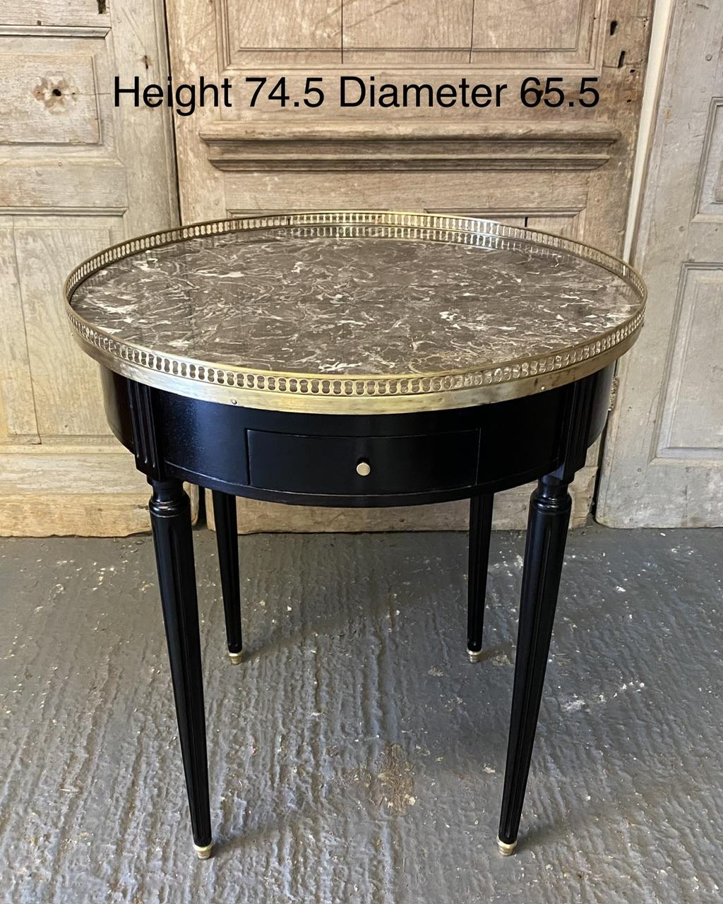 French Louis XVI Ebonised Lamp Table  For Sale 7