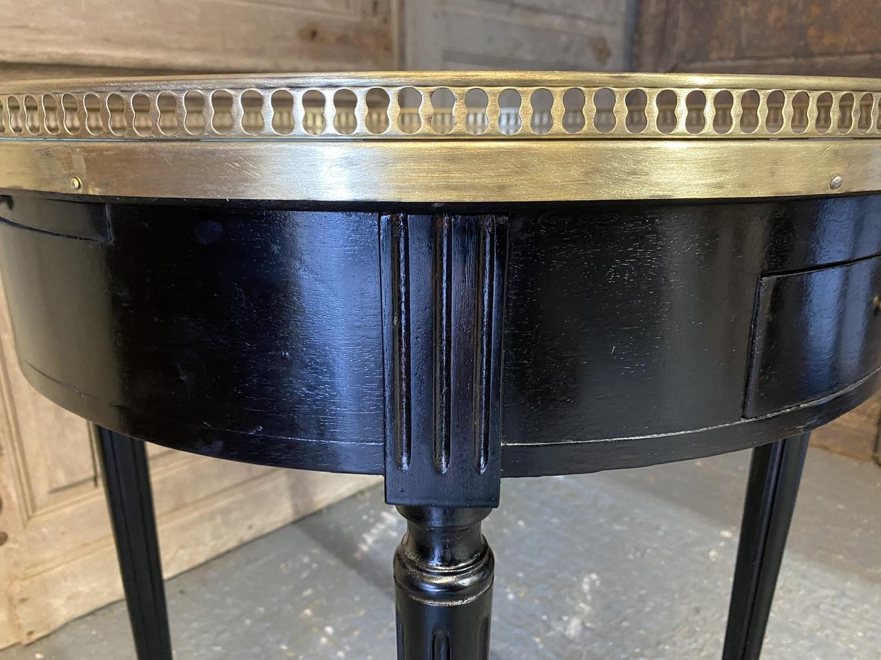 French Louis XVI Ebonised Lamp Table  For Sale 2
