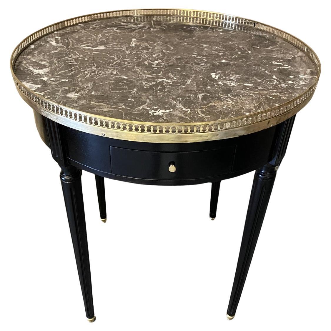 French Louis XVI Ebonised Lamp Table  For Sale