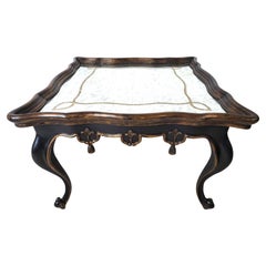 French Louis XVI Églomisé Mirror Top Coffee Table by John Richard