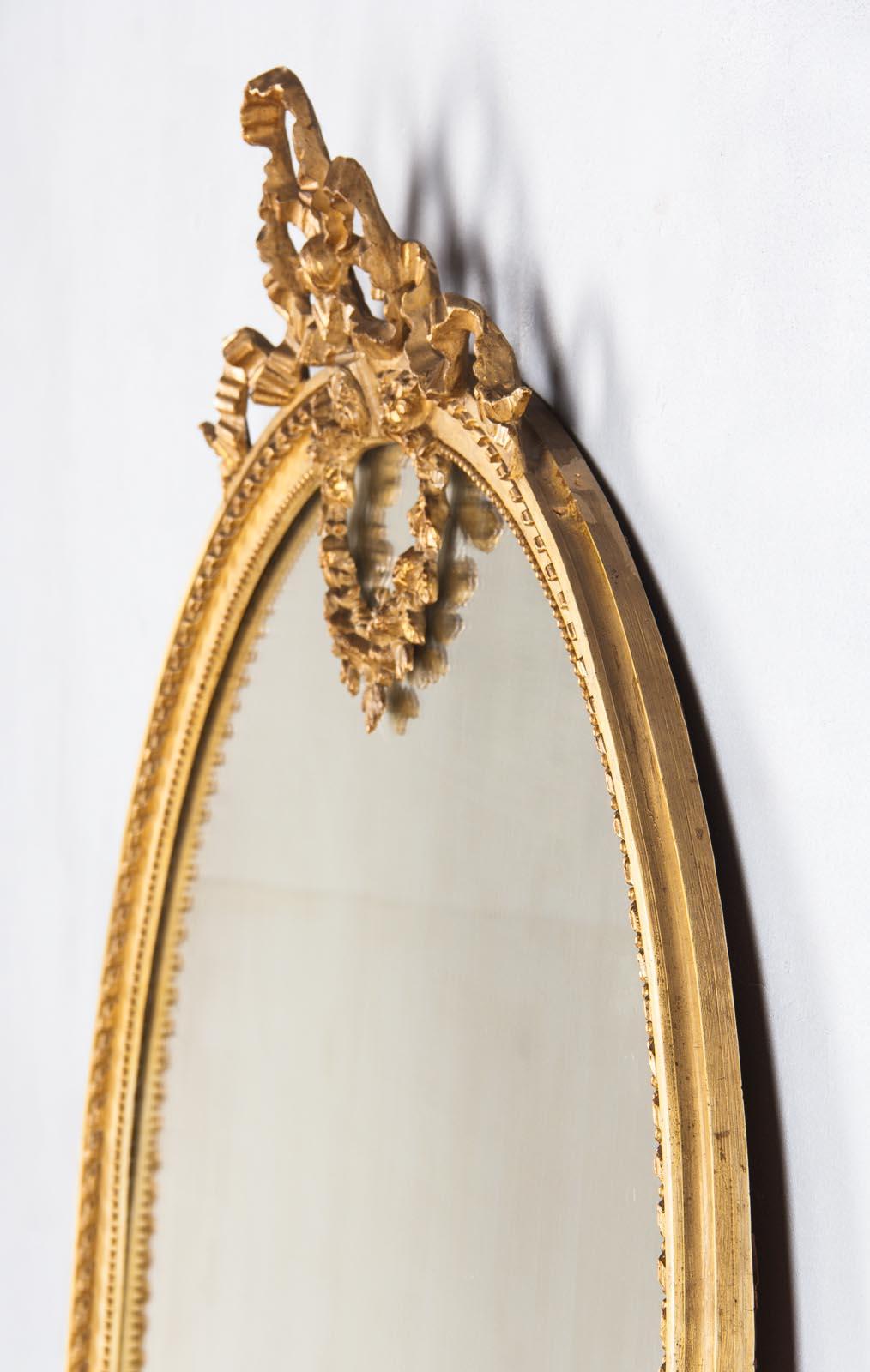French Louis XVI Full Length Mirror, Late 1800s 8