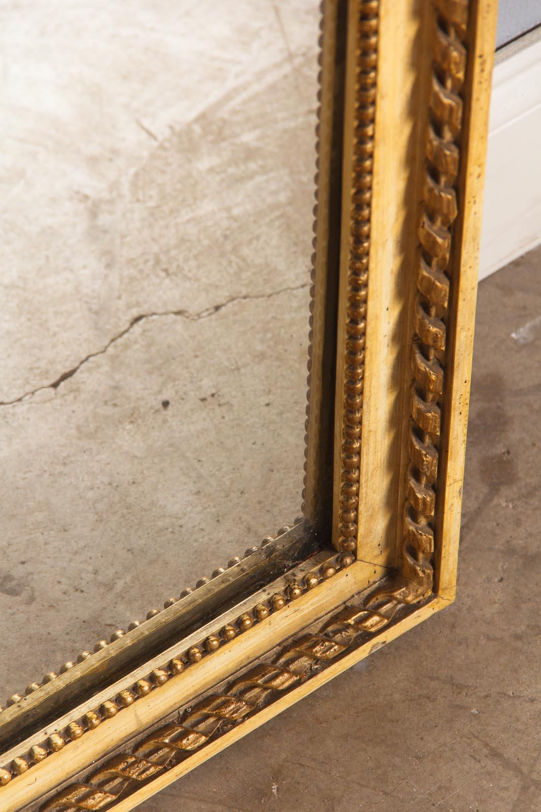 French Louis XVI Full Length Mirror, Late 1800s 9