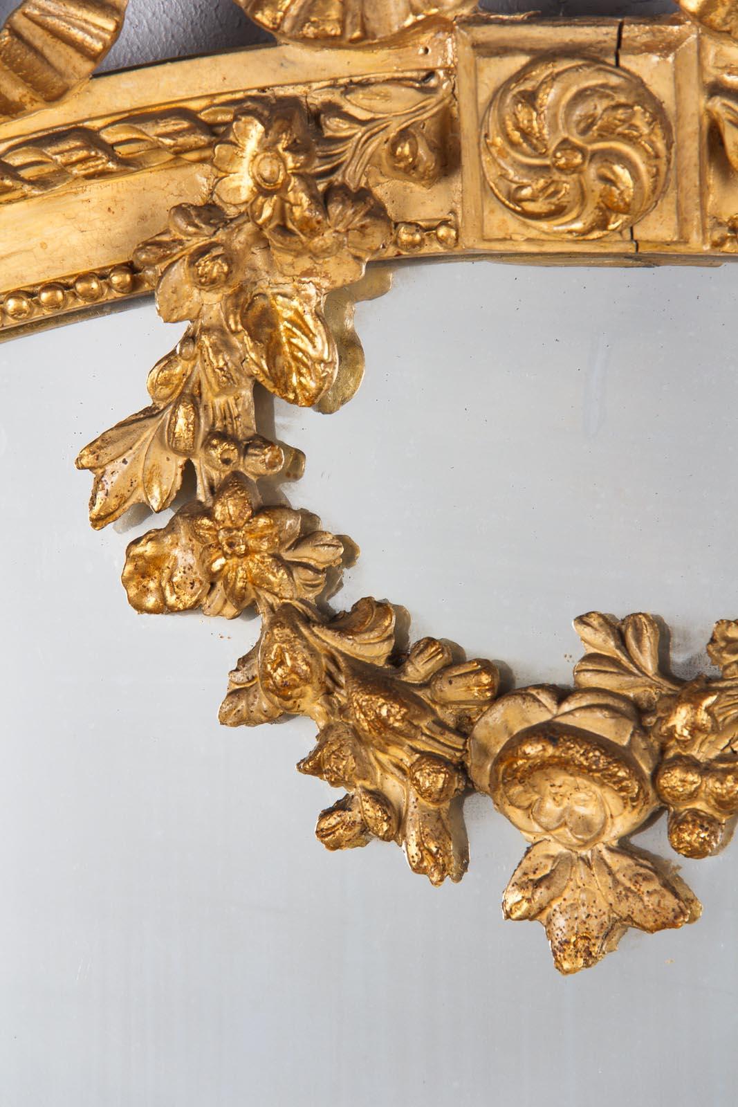French Louis XVI Full Length Mirror, Late 1800s 11