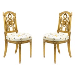 French Louis XVI Gilt Side Chairs
