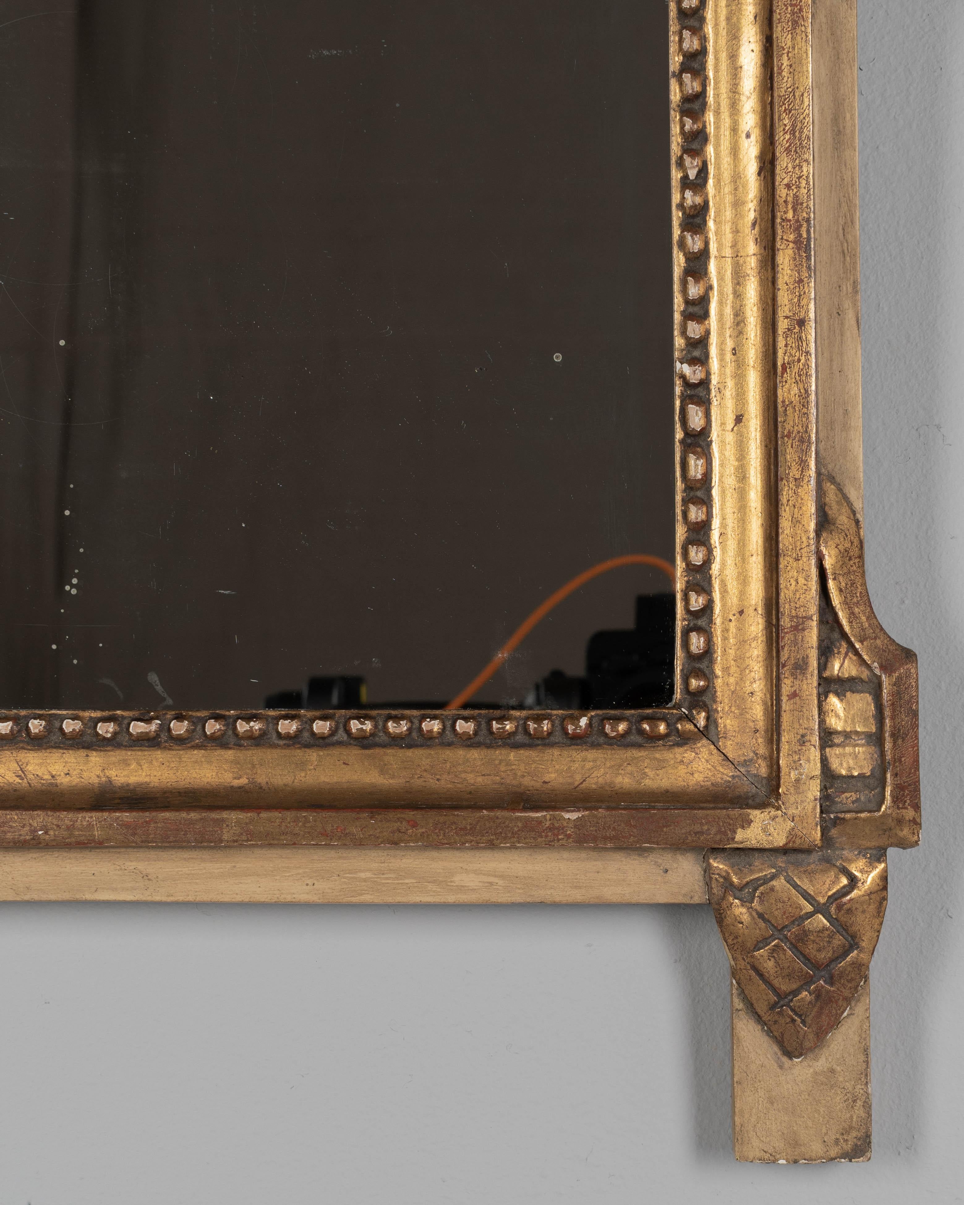 Miroir de mariage en bois doré de style Louis XVI en vente 2