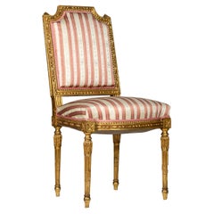 French Louis XVI Giltwood Chair, 20th Century
