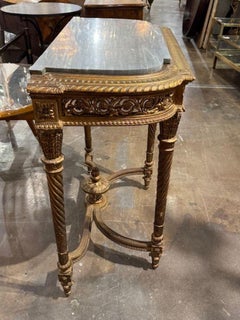 French Louis XVI Giltwood Console