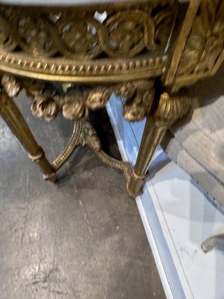 19th Century French Louis XVI Giltwood Console For Sale