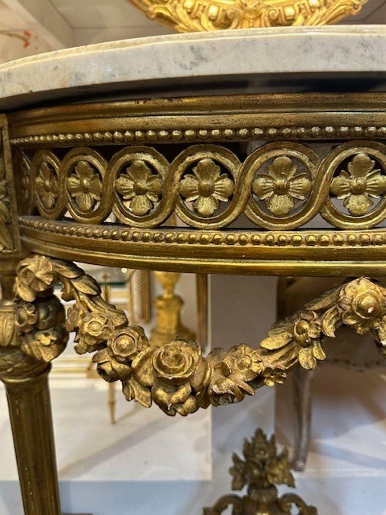French Louis XVI Giltwood Console For Sale 2