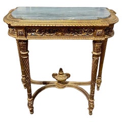 French Louis XVI Giltwood Console