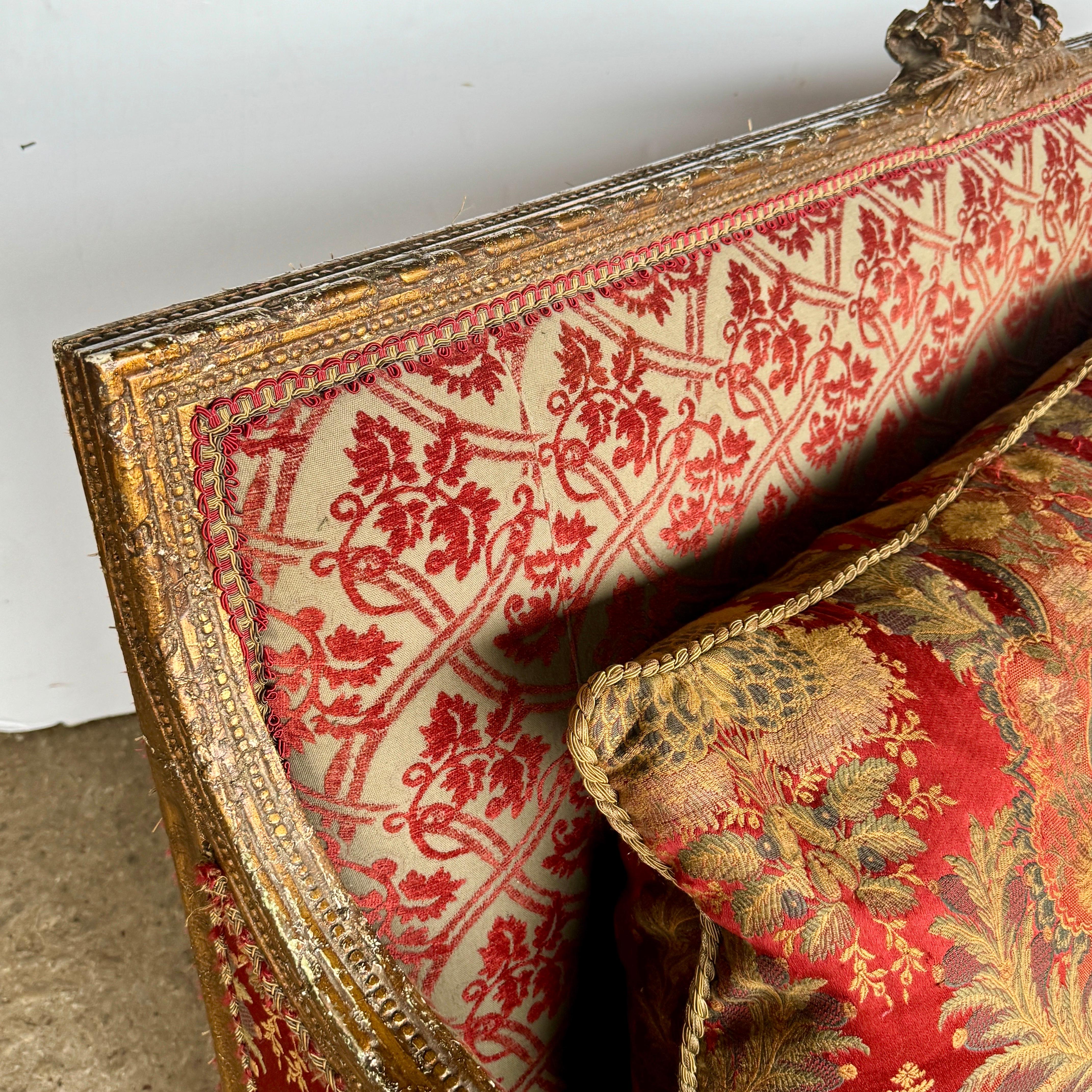French Louis XVI Giltwood Sofa by EJ Victor 2