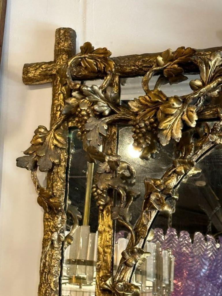 Specchio ad albero francese Luigi XVI in legno dorato in vendita 1