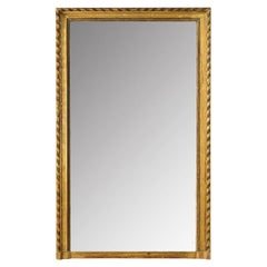 Antique French Louis XVI Gold Gilt Mantel Mirror