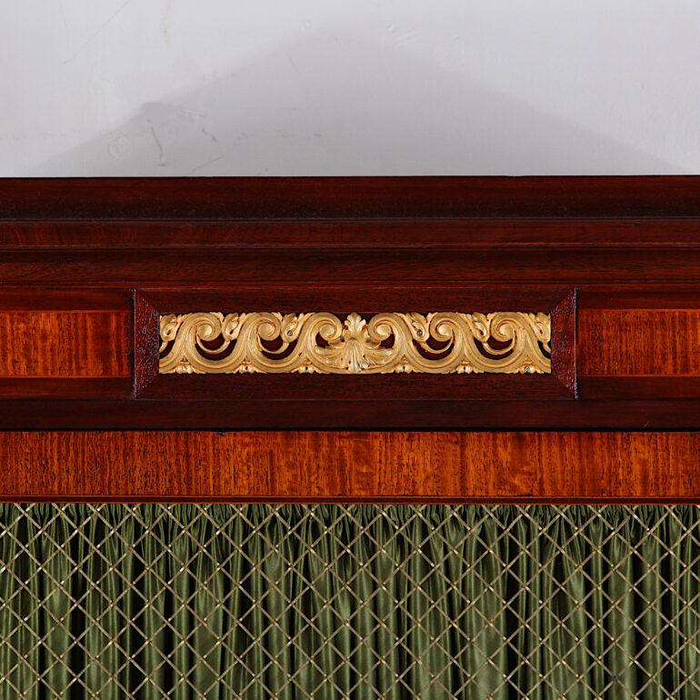 French Louis XVI Inlaid Mahogany Breakfront Bookcase, circa 1900 8