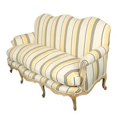 French Louis XVI Jansen Style Striped Sofa