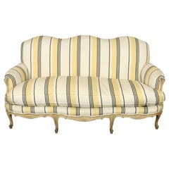French Louis XVI Jansen Style Striped Sofa
