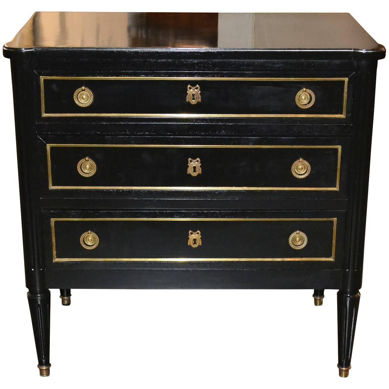 French Louis XVI Style Lacquered Chest